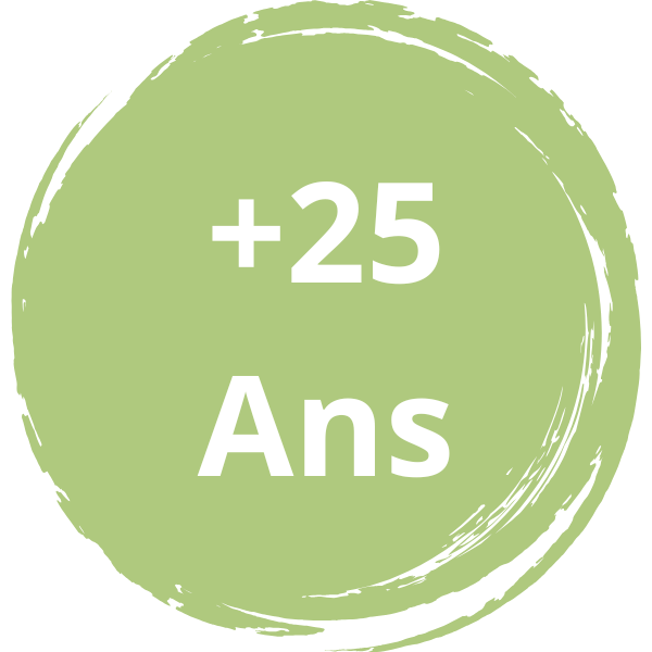 +25 ans d'expérience
